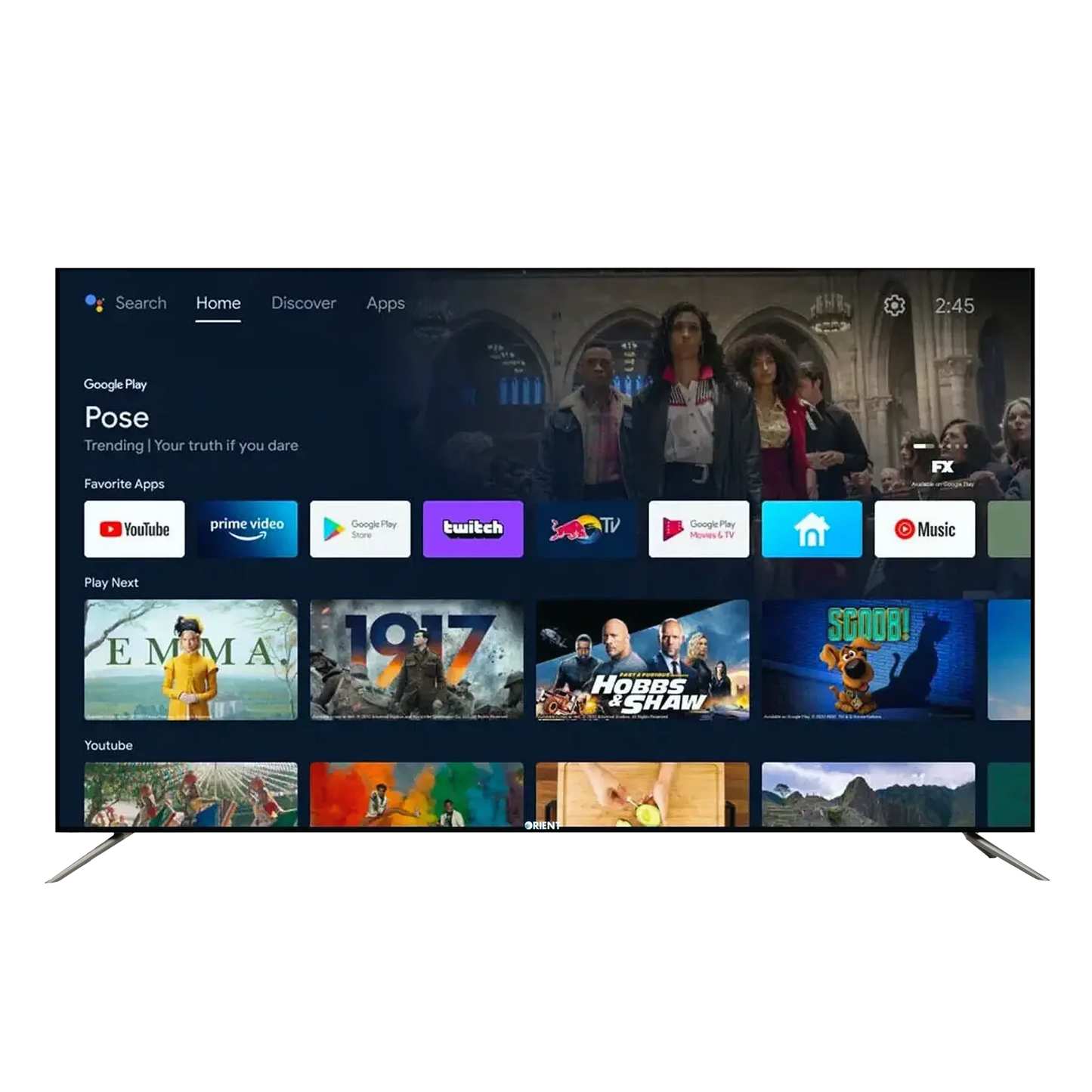 ORIENT LED Titanium 55" QLED Google TV