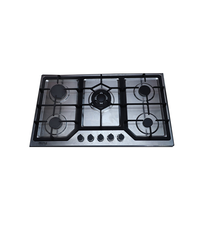 Profile PF-3455 Gas Hob 5-Burner Steel Built in (Gas Stove)/Chula