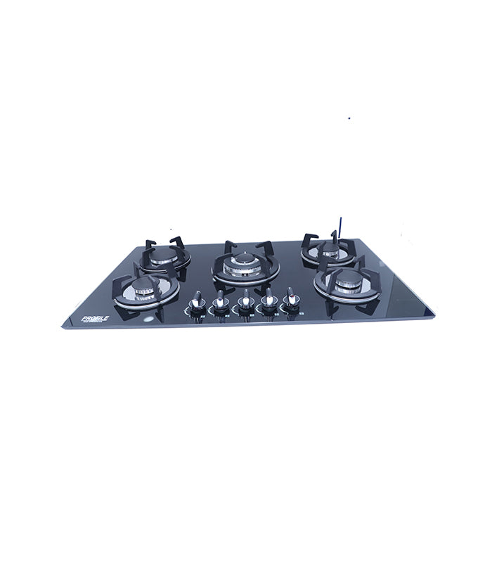 Profile PF-3455 Gas Hob 5-Burner Glass Built in (Gas Stove)/Chula