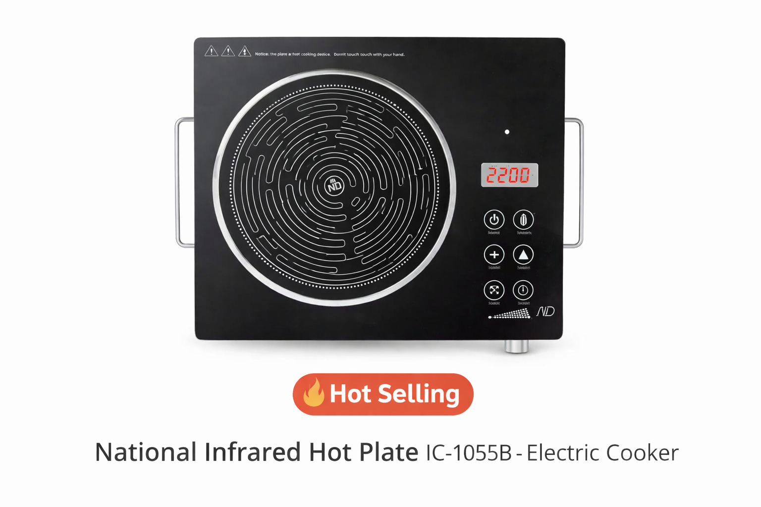 National Infrared Hot Plate IC-1055B – Electric Cooker | Fast Heating Touch Control