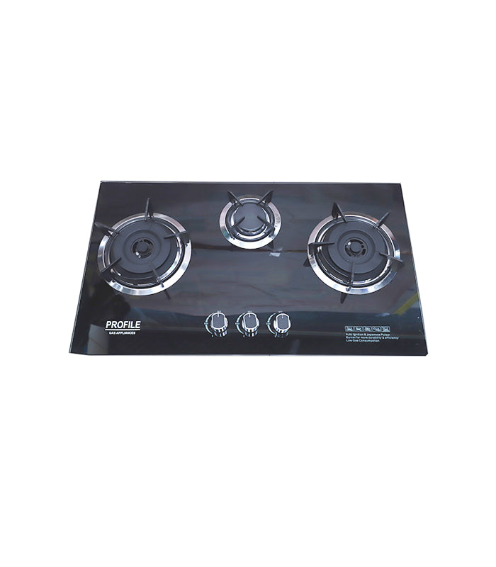 Profile PF-31 Glass Gas Stove 3-Burner