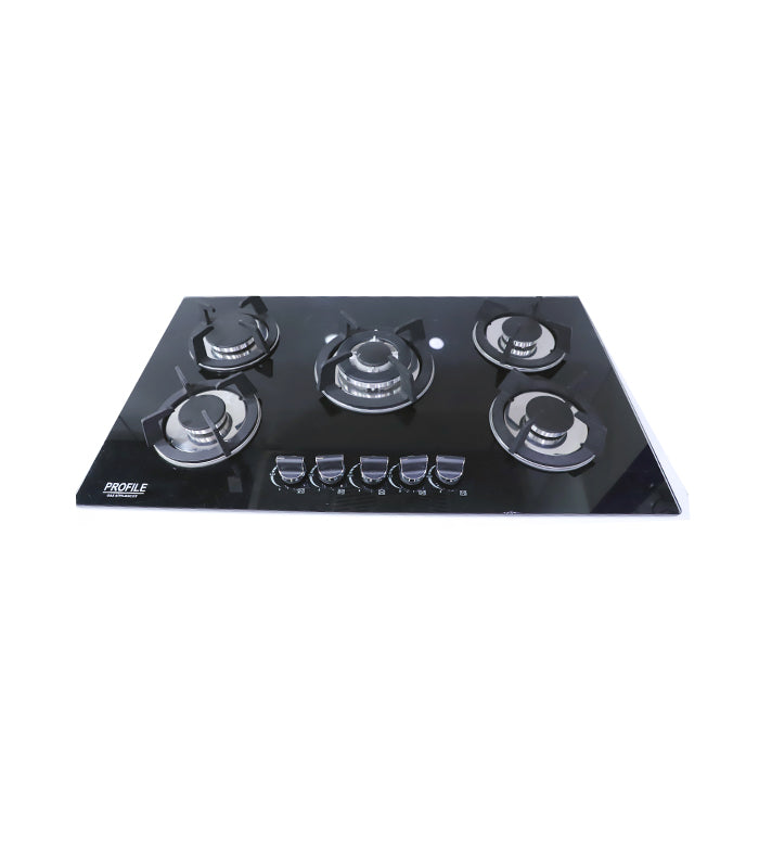 Profile PF-3455 Gas Hob 5-Burner Glass Built in (Gas Stove)/Chula