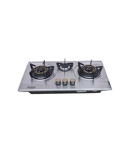 Profile 09ST Gas Stove 3-Burners Stainless Steel