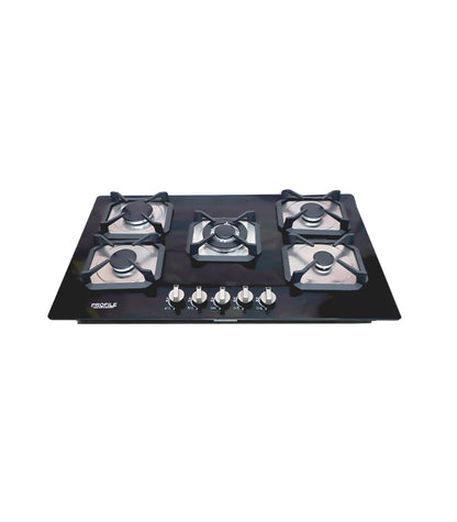 Profile 5-D Gas Stove 5-Burners Tempered Glass