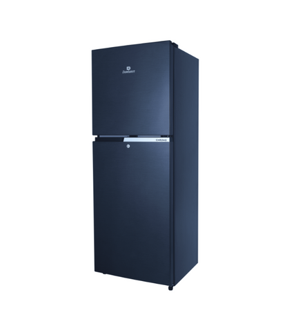 9140WB Chrome Hairline Black Double Door Refrigerator